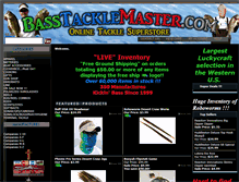 Tablet Screenshot of basstacklemaster.com